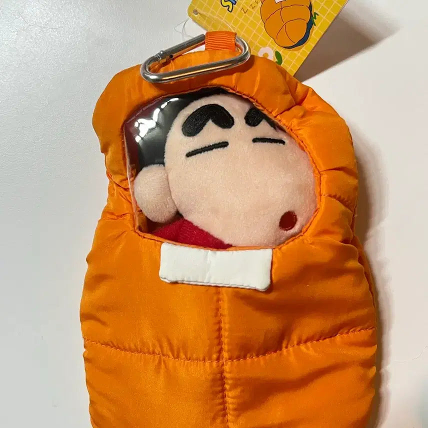 [BUNJANG] Crayon Shin-chan Sleeping Bag Pouch Keychain / 짱구 침낭 파우치 인형 키링