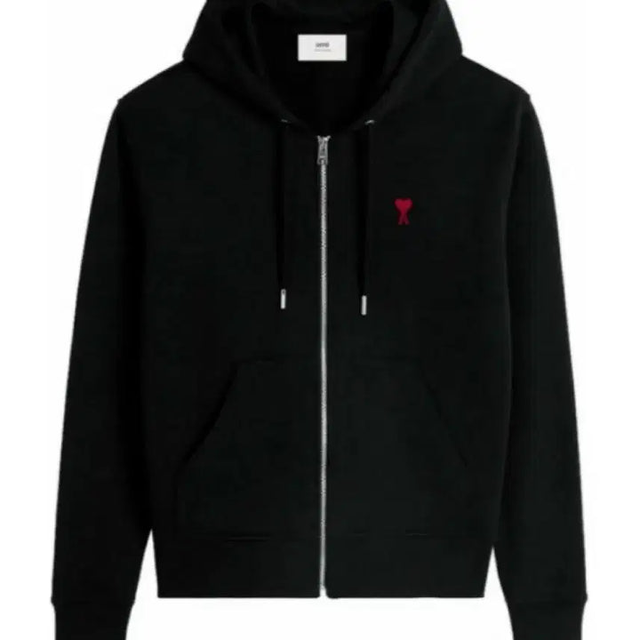 [BUNJANG] Ami Small Heart Logo Hoodie Zip-up / 무배 정품/새상품 아미 스몰 하트 로고 후드집업 블랙/그레이/네이비