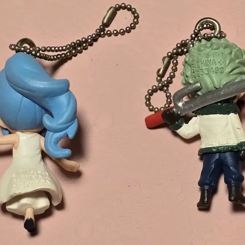 [BUNJANG] One Piece Swing Figure Keychain Set / 원피스 스윙 피규어 키체인 2종 세트