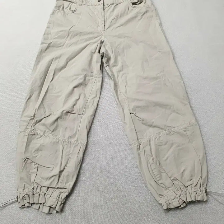 [BUNJANG] ZARA Beige Jogger Pants / 자라 베이지 조거 스타일 여성 바지 오버핏 허리30~31