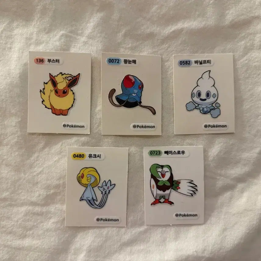 [BUNJANG] Pokemon Booster Set (5pcs) - Unsealed / 개봉) 부스터 띠부실 set 판매합니다