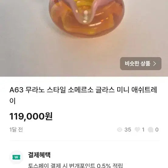 [SOLD OUT] 70년대 빈티지 아트글라스