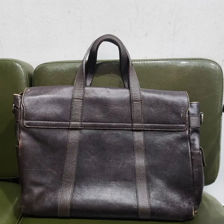 [BUNJANG] a.testoni Leather Briefcase / a.testoni 가죽 서류 가방 브라운 정품
