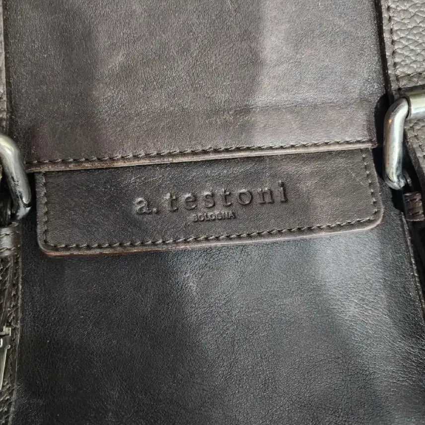 [BUNJANG] a.testoni Leather Briefcase / a.testoni 가죽 서류 가방 브라운 정품
