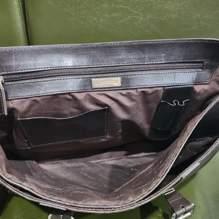 [BUNJANG] a.testoni Leather Briefcase / a.testoni 가죽 서류 가방 브라운 정품