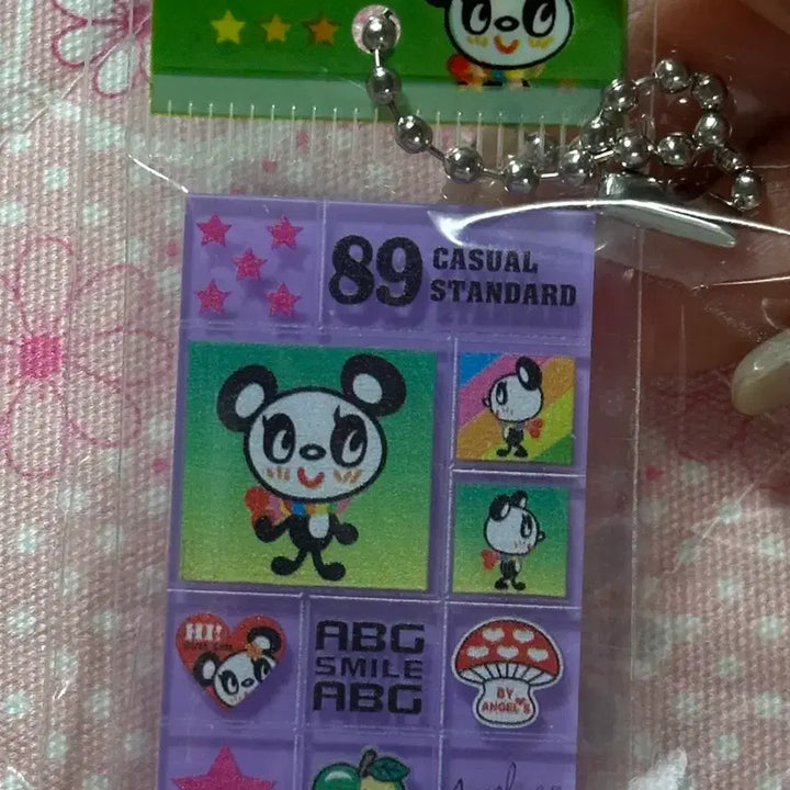 [BUNJANG] Angel Blue Tile Seal Gacha Keyring Set / 엔젤블루 타일 씰 가챠 키링