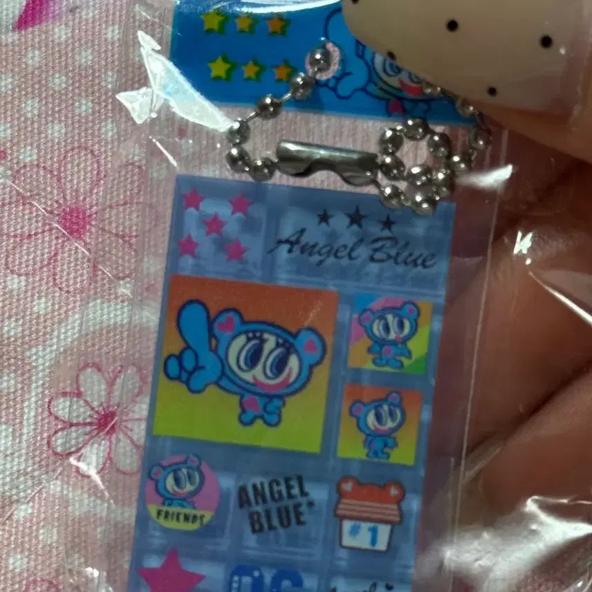 [BUNJANG] Angel Blue Tile Seal Gacha Keyring Set / 엔젤블루 타일 씰 가챠 키링