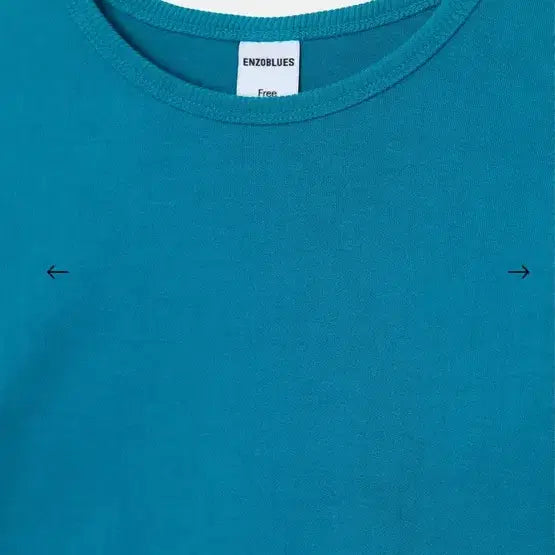[BUNJANG] Enjou Blues Basic 3/4 Sleeve T-Shirt Cobalt Blue / 엔조블루스 베이직 3/4 티셔츠 코발트블루 프리