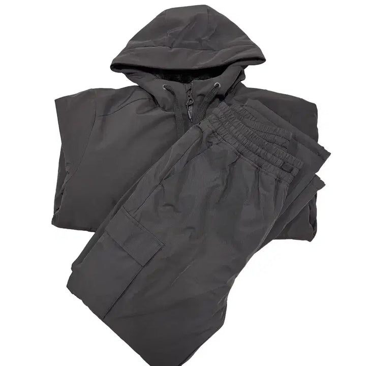 [BUNJANG] Feltics Fur Hooded Zip-up Set / 펠틱스 퍼 후드집업 셋업