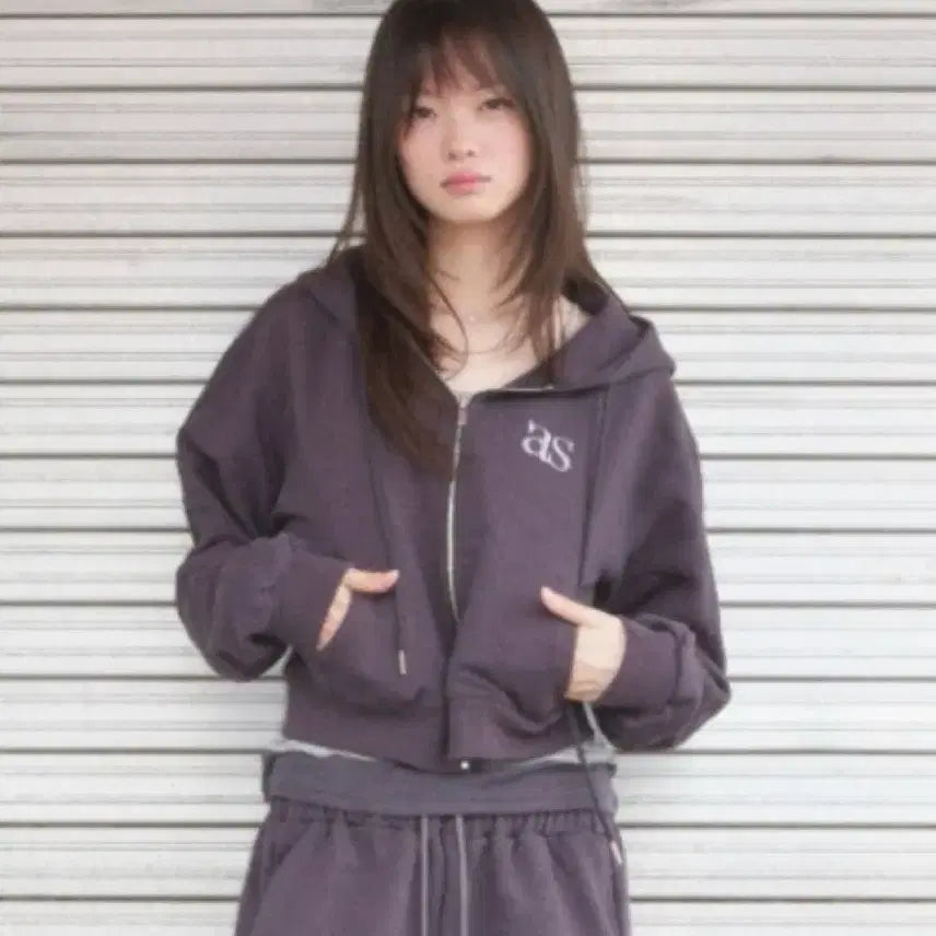 [BUNJANG] As On Basic Training Hood Zip-Up Charcoal / 애즈온 BASIC TRAINING HOOD ZIP-UP 차콜