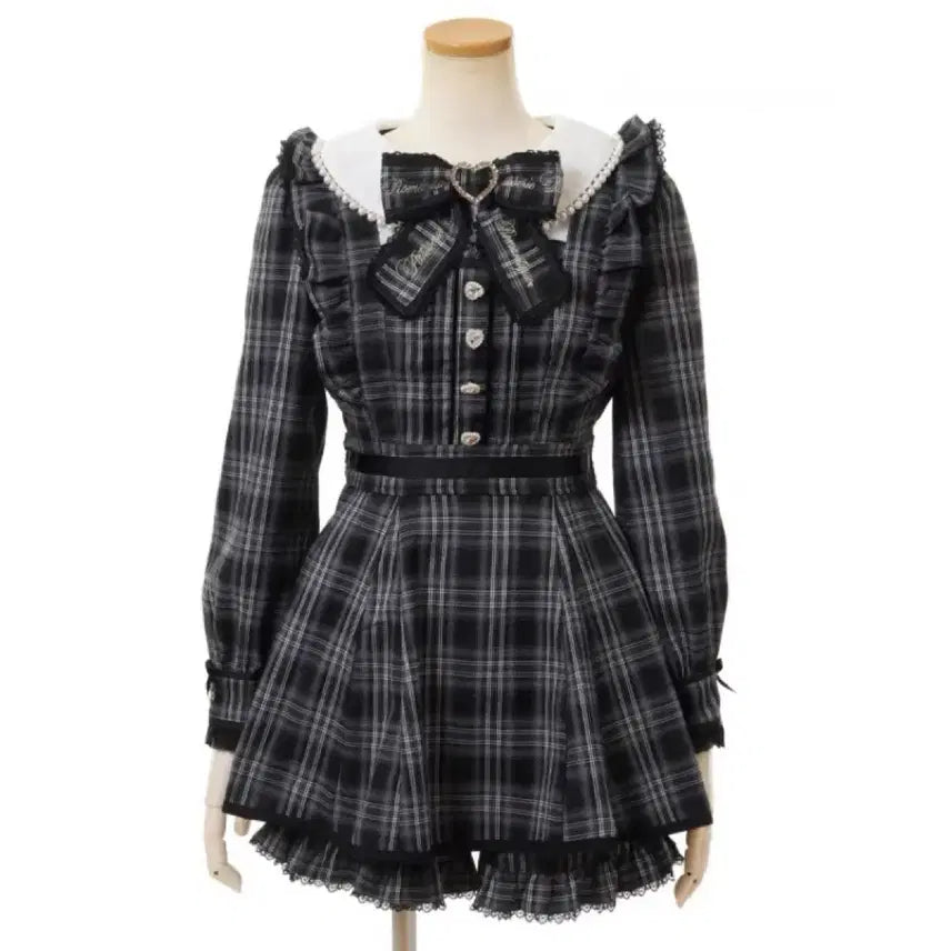 [BUNJANG] Liz Lisa Frill Apron Set-up Black / 교판) 양산형 지뢰계 리즈리사 프릴 에이프런 셋업 블랙 교가 18