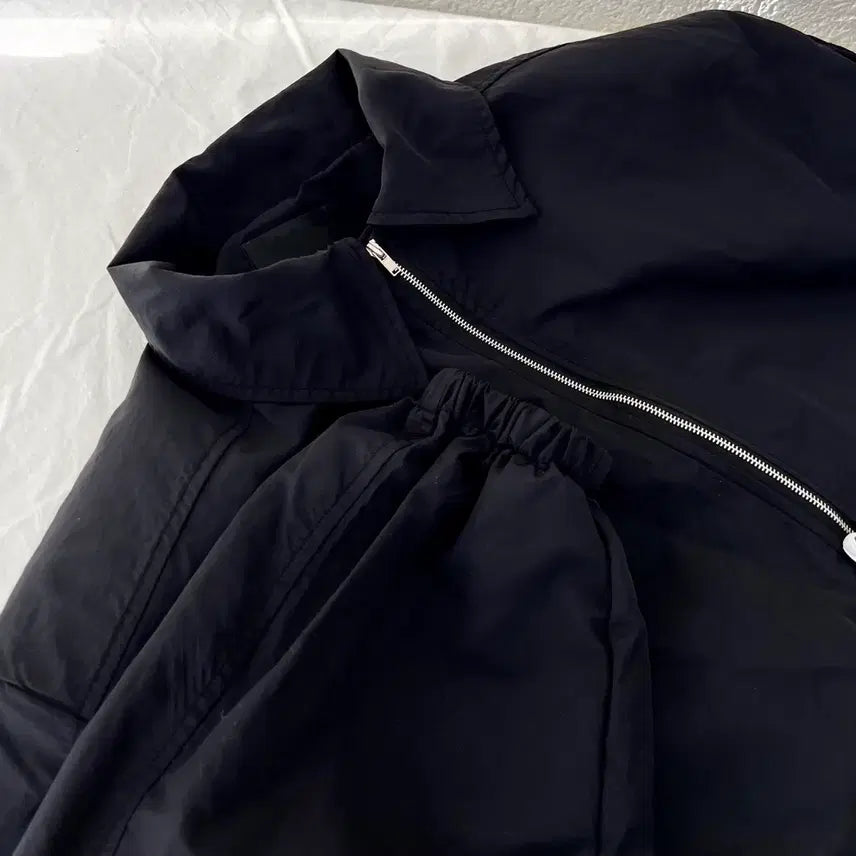 [BUNJANG] Oversized Drawstring Windbreaker Jacket / 오버핏 드로스트링 야상 집업 자켓 빅사이즈가능