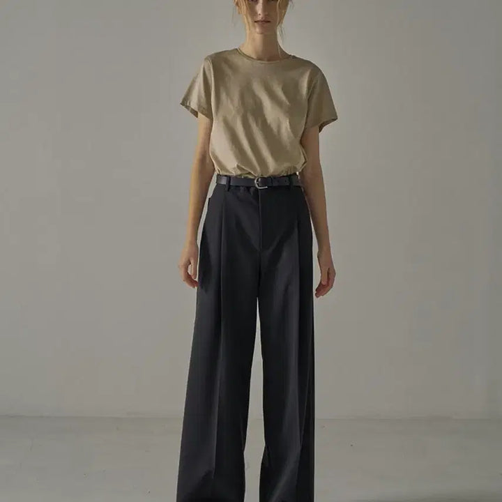 [SOLD OUT] 피사드패턴 썸머 울 슬랙스 블랙 M