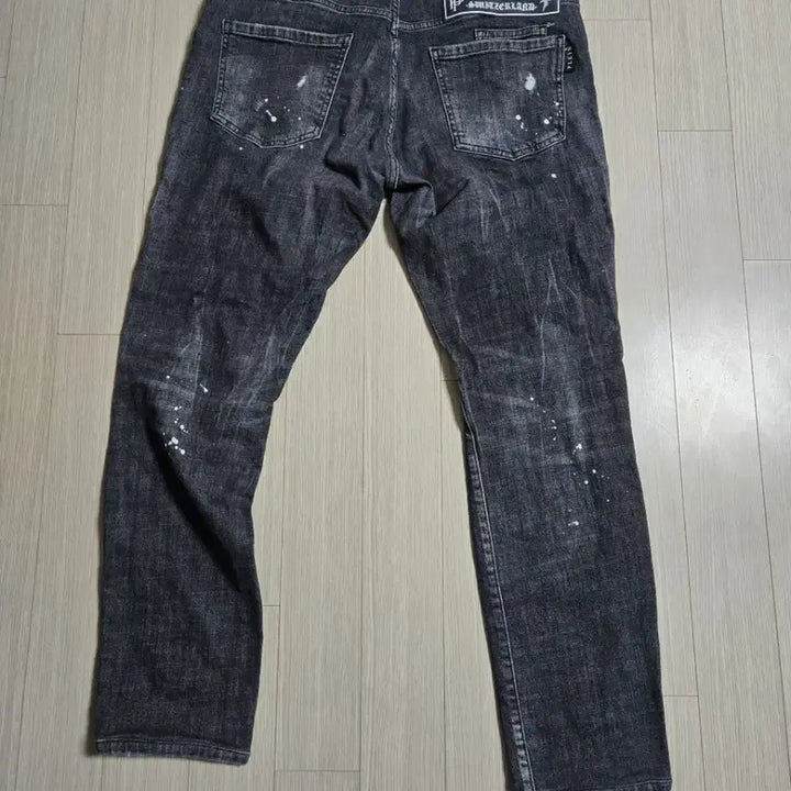 [BUNJANG] Philipp Plein Washed Black Denim Jeans (34) / 필립플레인 워싱 데님 블랙진(34)