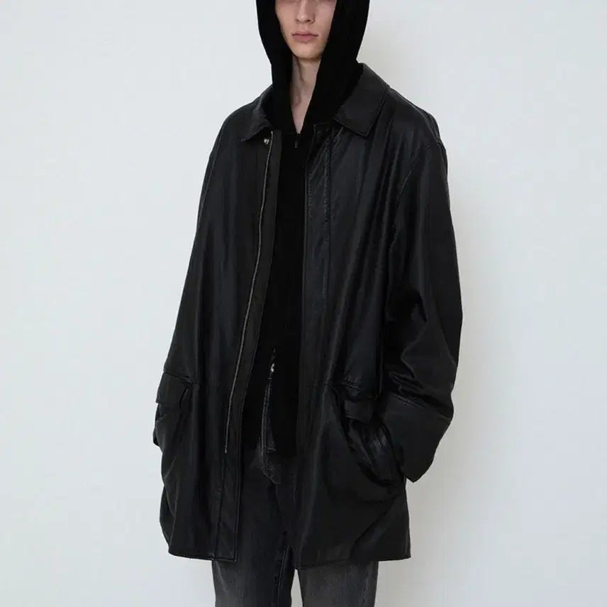 [BUNJANG] Innir 254 Oil Washed Lambskin Coat / Innir 이니어 254 OIL WASHED LAMBSKIN COAT