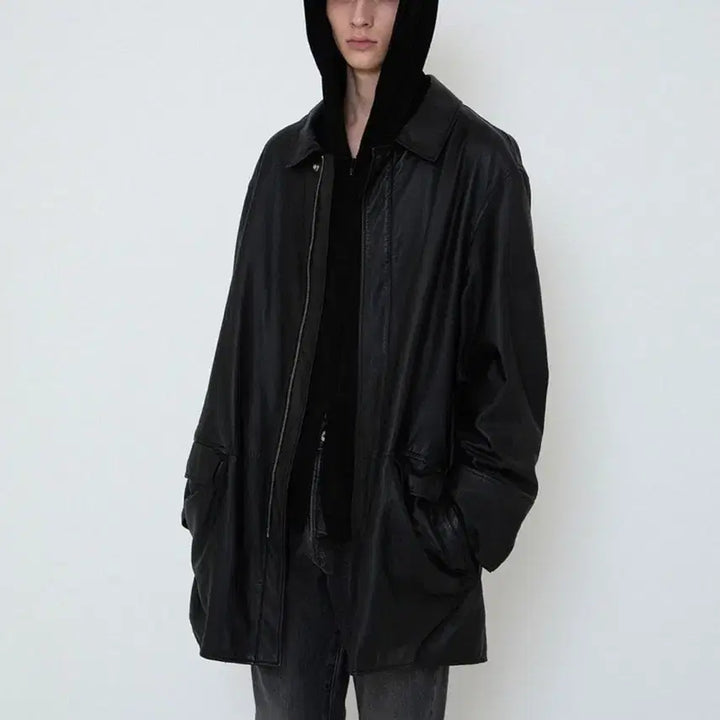[BUNJANG] Innir 254 Oil Washed Lambskin Coat / Innir 이니어 254 OIL WASHED LAMBSKIN COAT