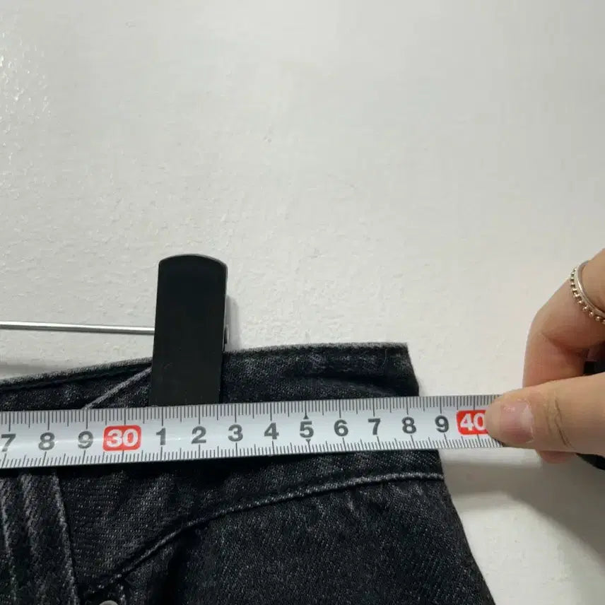 [BUNJANG] Black Workwear Pocket Denim Pants Women&