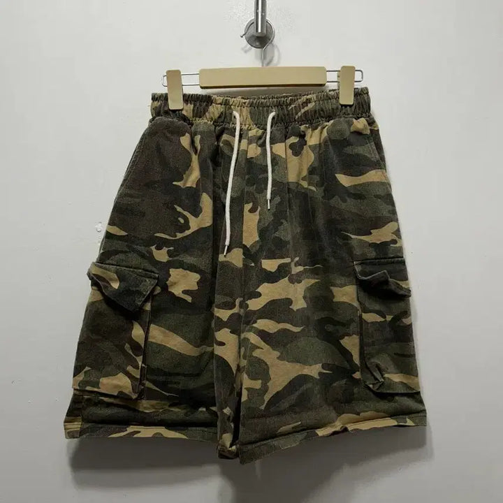 [SOLD OUT] 카모 밀리터리 와이드  카고 반바지 F