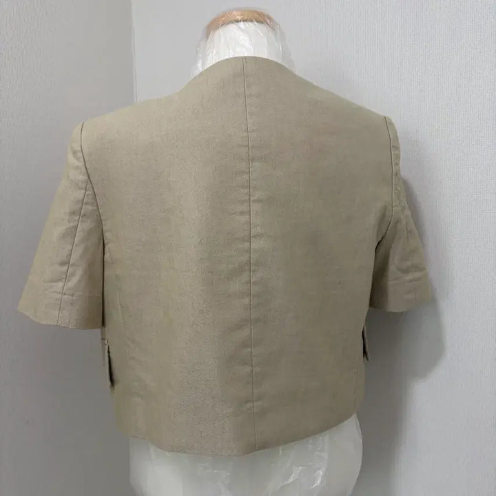 [BUNJANG] 8 Seconds Beige Short Sleeve Summer Jacket / 에잇세컨즈 베이지 반팔 여름 자켓