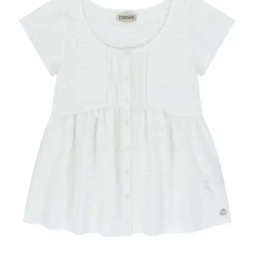 [BUNJANG] Koeseiyo Pintuck Blouse White / 코이세이오 핀턱 블라우스 화이트
