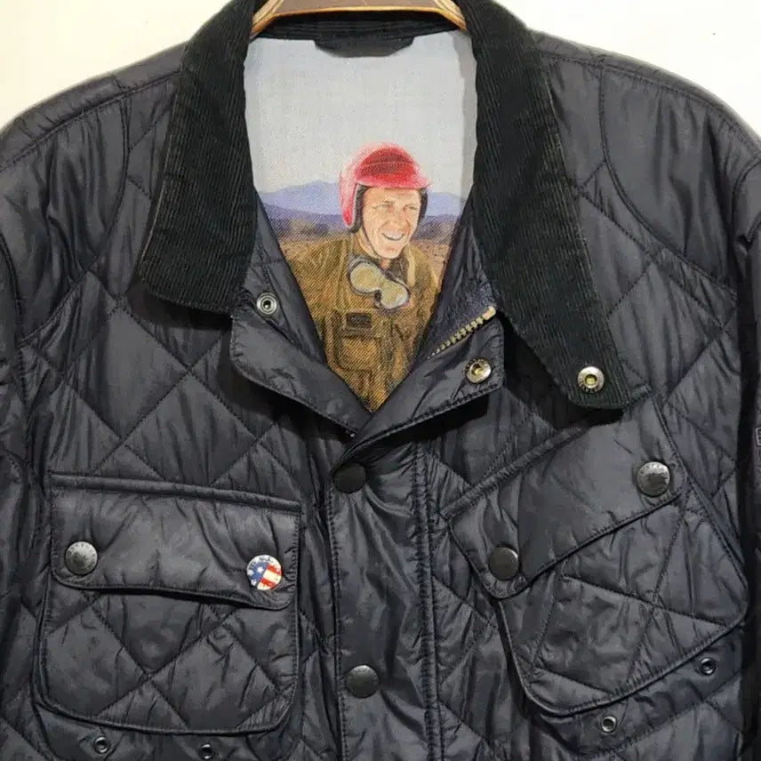 [BUNJANG] Barbour Steve McQueen International Quilted Jacket Navy / (M) 바버 스티브맥퀸 인터내셔널 퀼팅자켓 네이비 누빔점퍼