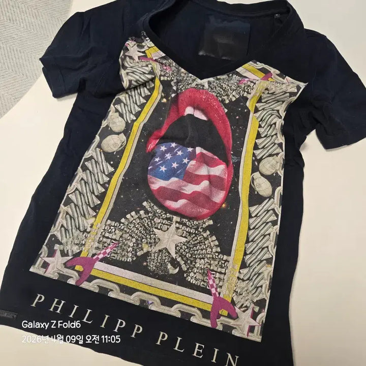 [BUNJANG] Philipp Plein Black Printing T-shirt / 필립플레인 블랙 프린팅 반팔 티셔츠