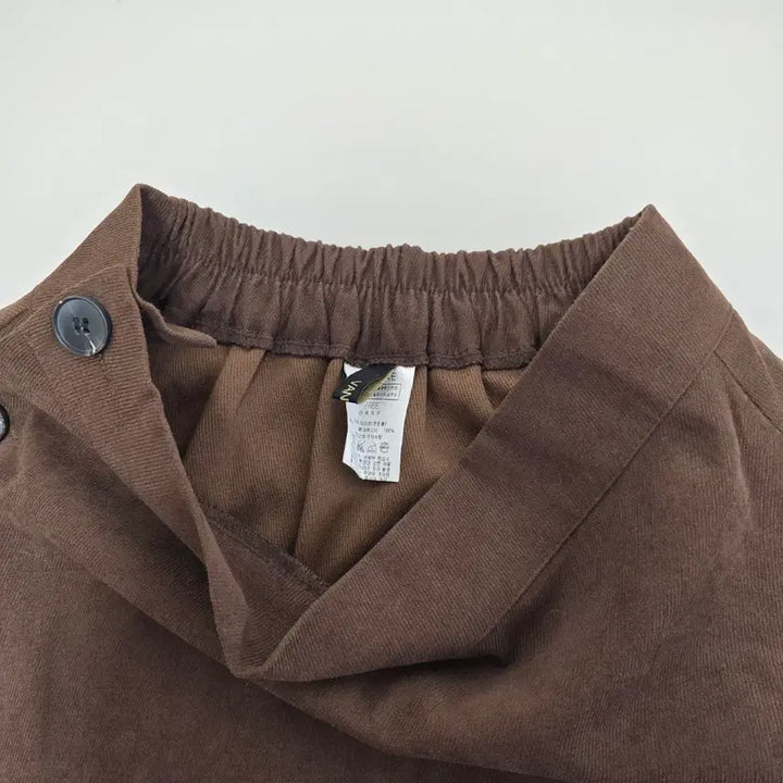 [SOLD OUT] 브라운 버튼 A라인 스커트 치마 프리사이즈