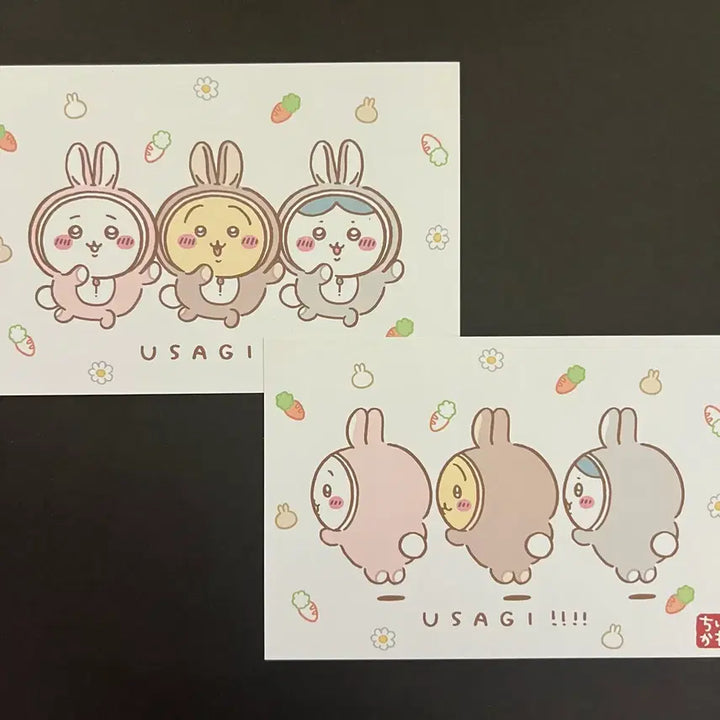 [BUNJANG] Chiikawa Monjjak-gwi Hachiware Usagi Postcard Set / 치이카와 먼작귀 2023 해피백 하치와레 우사기 엽서 굿즈