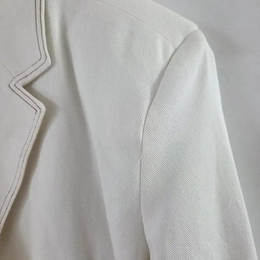 [BUNJANG] Stylenanda Denim Long Jacket Ivory 77 / 스타일난다 데님 롱재킷 아이보리  77  165/88A~새옷  공용