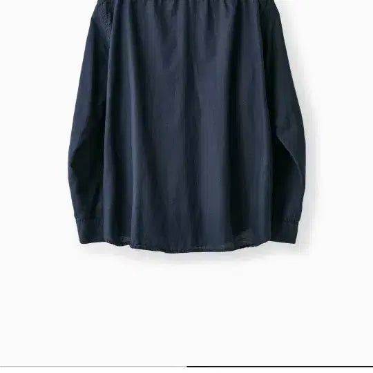 [SOLD OUT] 이얼즈어고 코튼 실크 포이카 셔츠 네이비 M