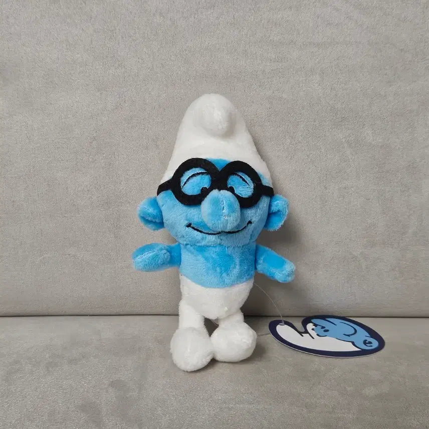 [BUNJANG] The Smurfs Brainy Smurf Keychain Doll / 개구쟁이 스머프 똘똘이 스머프 키링 인형