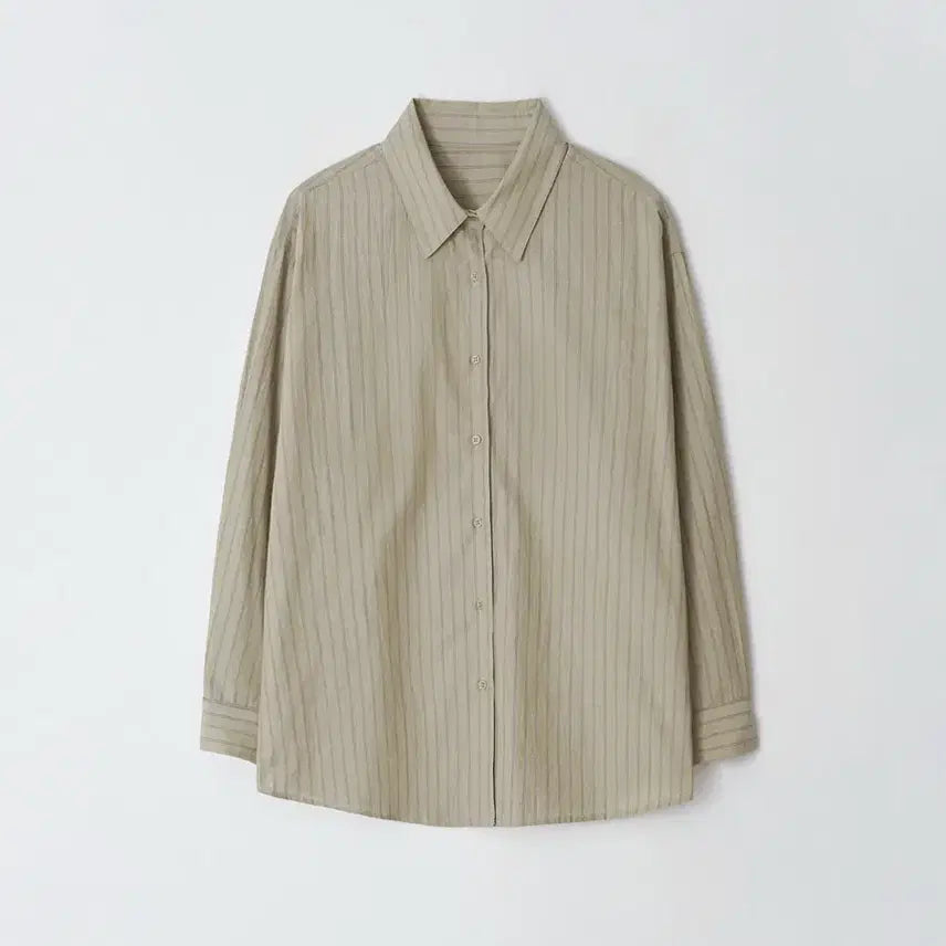 [SOLD OUT] Moia 모이아 셔츠 stripe shirt (vintage khaki)