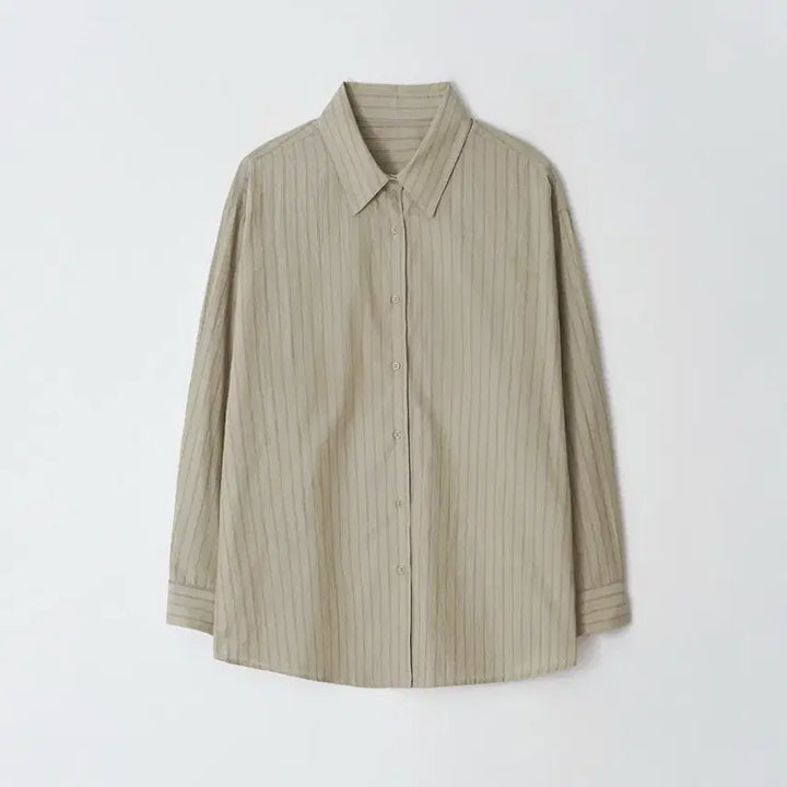 [SOLD OUT] Moia 모이아 셔츠 stripe shirt (vintage khaki)