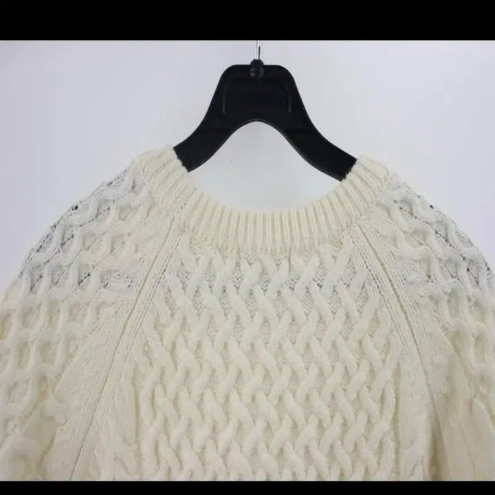 [SOLD OUT] LEPSIM 아이보리 꽈배기 빈티지 레글런 니트