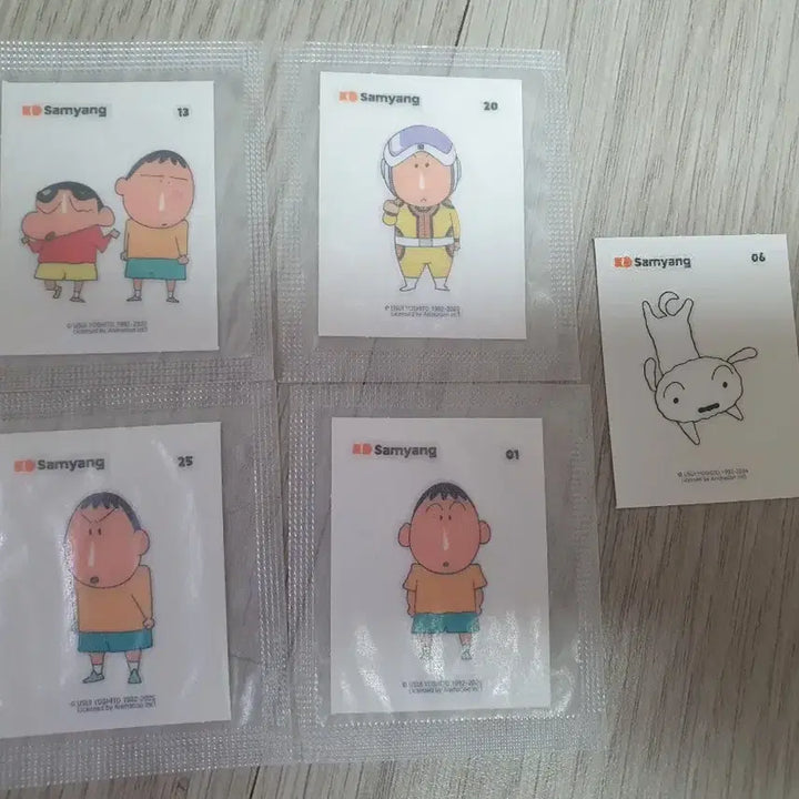 [BUNJANG] Samyang Jjangu Character Stickers / 삼양짱구 흰둥이 맹구 띠부씰