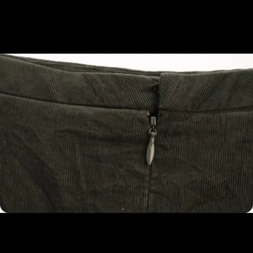 [BUNJANG] Khaki Shirred Midi Skirt / 카키색 셔링 롱 미디 스커트