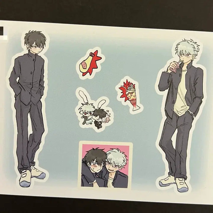[BUNJANG] Gintama Gintoki &amp; Hijikata Samjet Sticker / 은혼 긴타마 고고마님 긴토키 히지카타 긴히지 삼젯 스티커 굿즈
