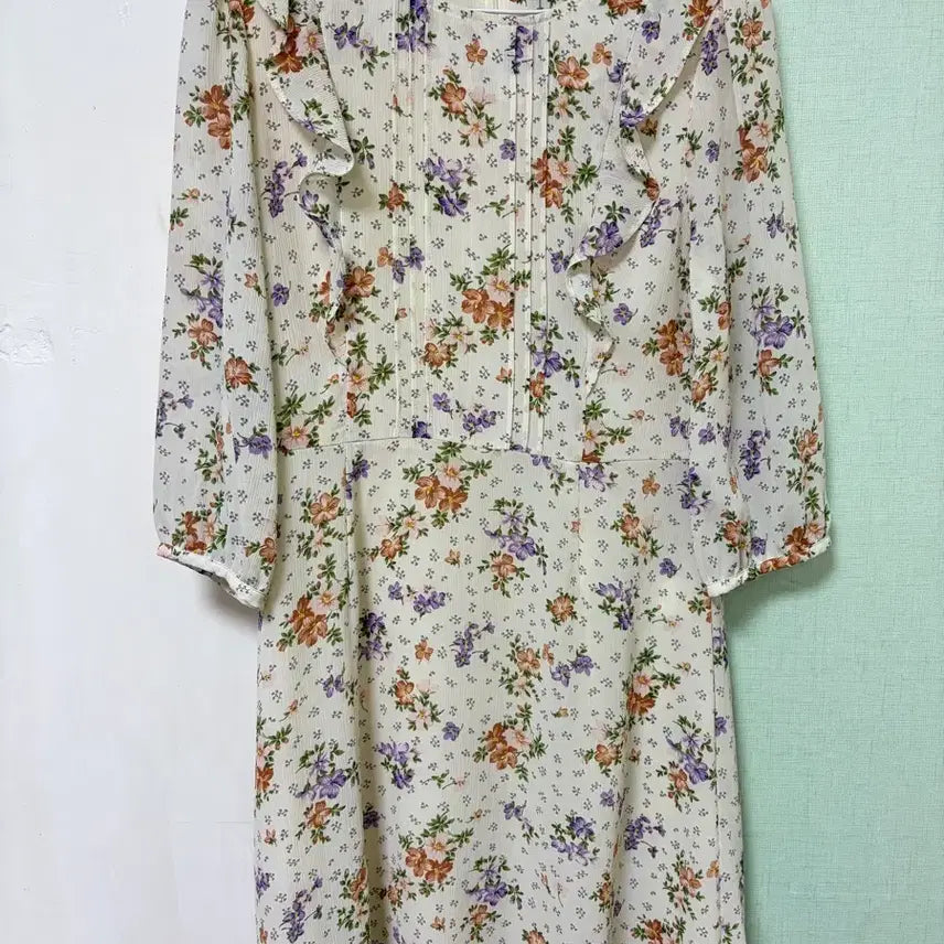 [BUNJANG] Clovis Floral Print Chiffon Dress / 클로비스 플라워패턴 쉬폰원피스