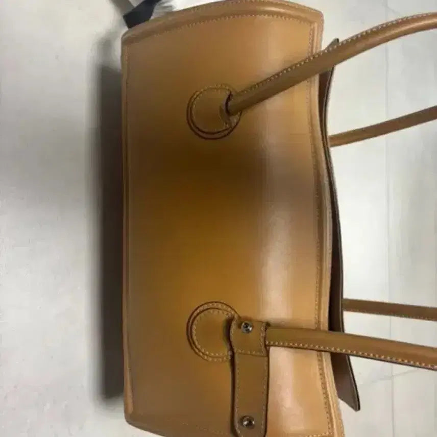 [BUNJANG] Margesherwood Boston Bag Medium Camel Plain / 마지셔우드 보스턴백(사진많음) 미디움 카멜 플레인