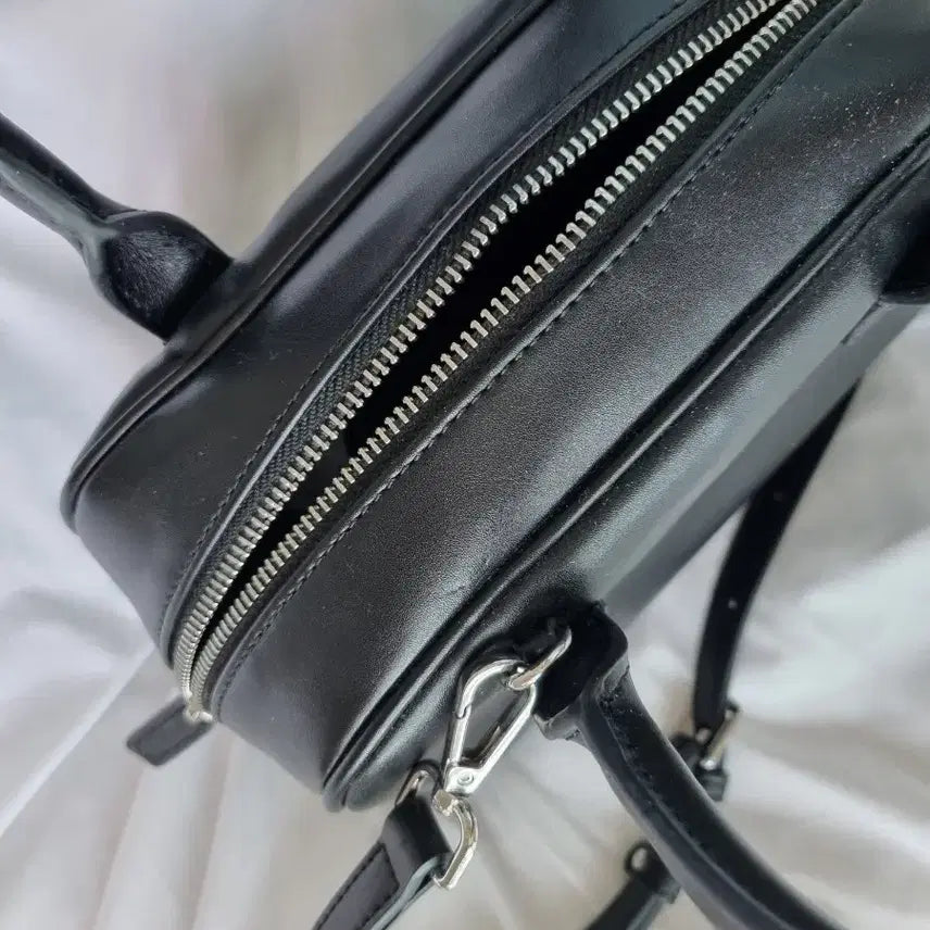 [BUNJANG] 8 Seconds Black Top Handle Bowling Bag Handbag / 에잇세컨즈 검정 탑핸들 가방 블랙 핸드백 볼링백 크로스백 골프백 보스턴백