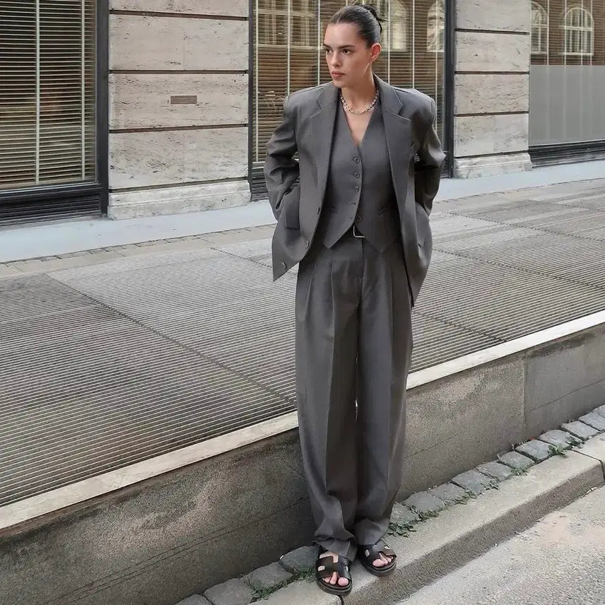 [BUNJANG] The Frankie Shop Gray Slacks / The frankie shop 더프랭키샵  그레이 슬랙스