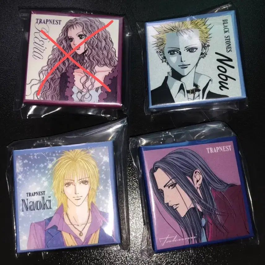 [BUNJANG] Ai Yazawa Nana CD Gacha Keyring / 야자와 아이 나나 cd 가챠 키링 3개 일괄