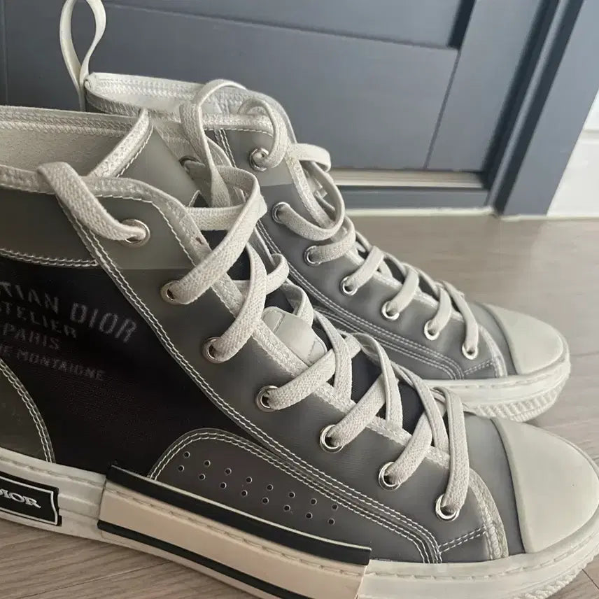 [BUNJANG] Dior B23 High-Top Sneakers Grey / 디올 B23 하이탑 스니커즈 그레이