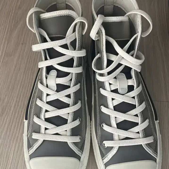 [BUNJANG] Dior B23 High-Top Sneakers Grey / 디올 B23 하이탑 스니커즈 그레이