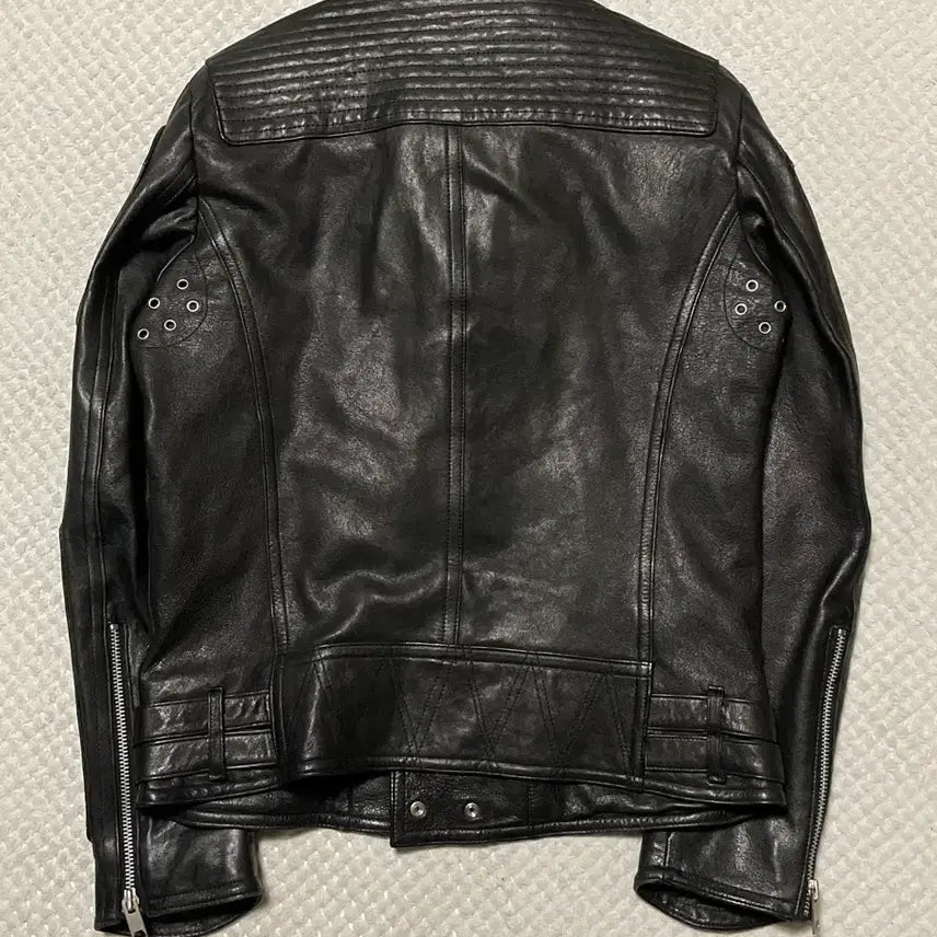 [SOLD OUT] [XL] 웨스턴 무드 램스킨 양가죽 바이커 레더 자켓