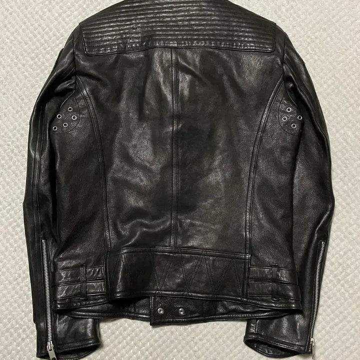 [SOLD OUT] [XL] 웨스턴 무드 램스킨 양가죽 바이커 레더 자켓