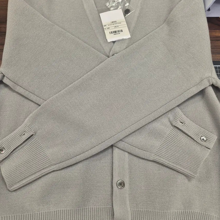[BUNJANG] LMOOD Ordinary Crop Cardigan (Cloud, Gray) / LMOOD 엘무드 오디너리 크롭 가디건 (클라우드, 회색)