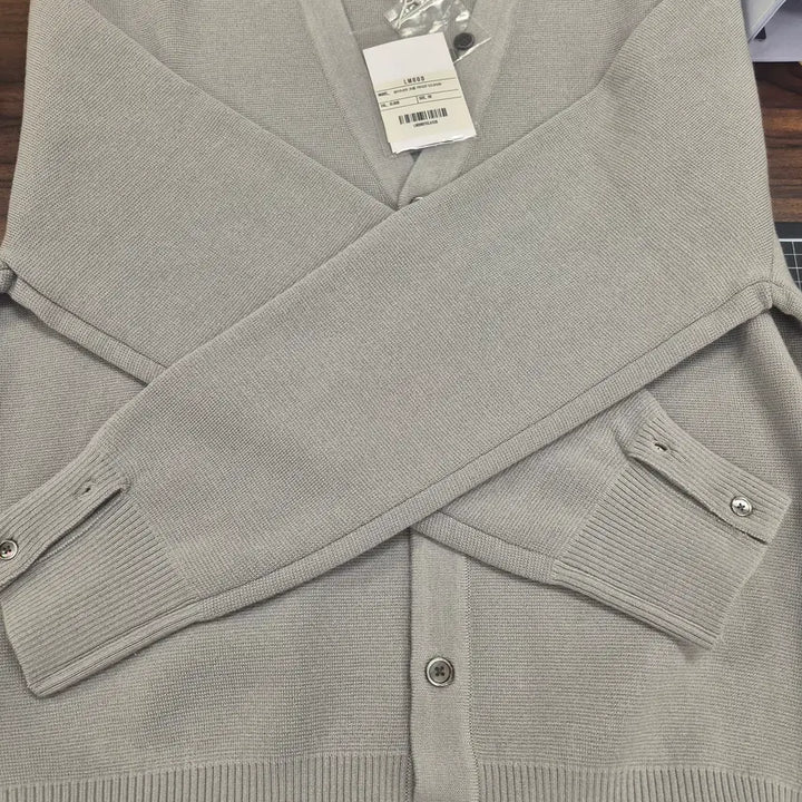 [BUNJANG] LMOOD Ordinary Crop Cardigan (Cloud, Gray) / LMOOD 엘무드 오디너리 크롭 가디건 (클라우드, 회색)
