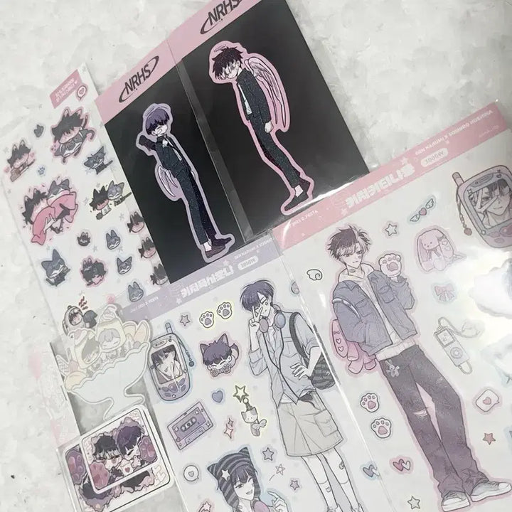 [BUNJANG] Kaiju No. 8 Naruhoshi Unsealed Sticker Bundle Set / 괴수8호 나루호시 비공굿 스티커 미개봉 일괄(급전