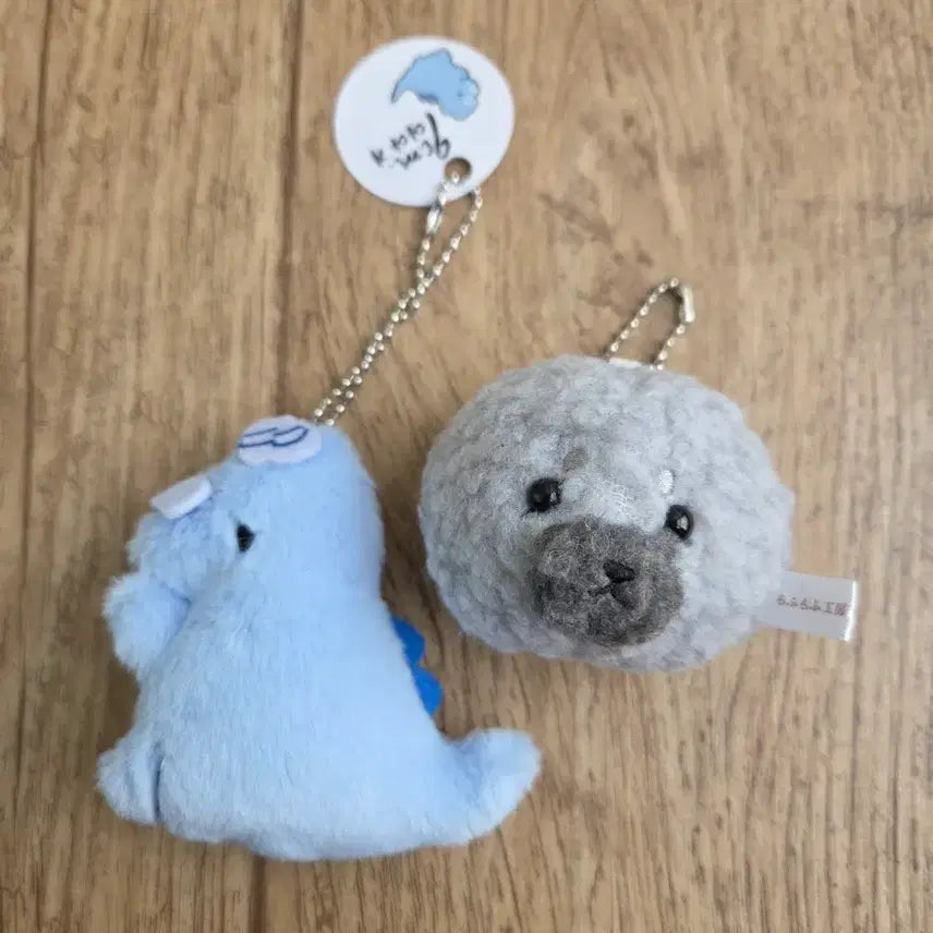[BUNJANG] Dinosaur Plush Keychain Set (2 Types) / 가챠 인형키링 공룡키링 2종 새상품 일괄판매